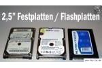 Festplatten und Flashdrives im 25-Zoll Format