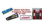 Kingston takeMS und Corsair DDR2 800 MHz Premium Speicher