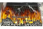 Notebook Rckrufaktion bersicht