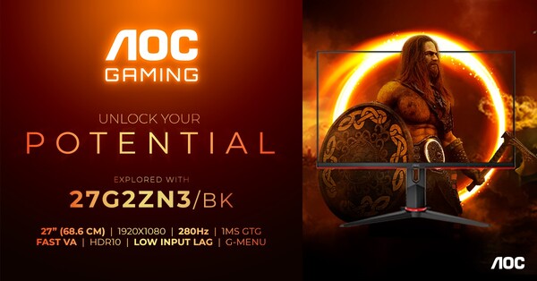 AOC 27G2ZN3BK 280 Hz Monitor