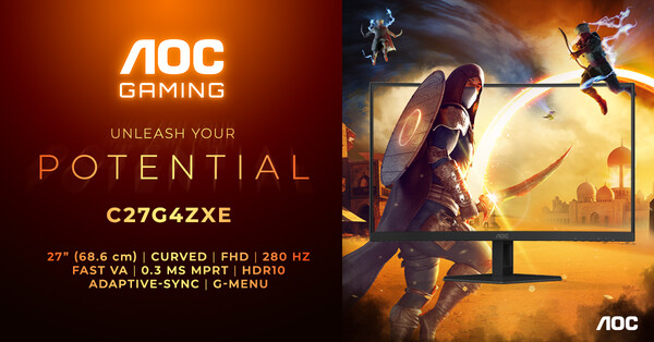 AOC Gaming C27G4ZXE 280 Hz Monitor