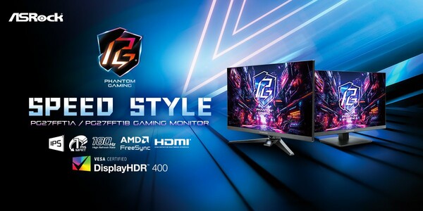 ASRock PG27FFT1A and PG27FFT1B 180Hz Gaming Monitor