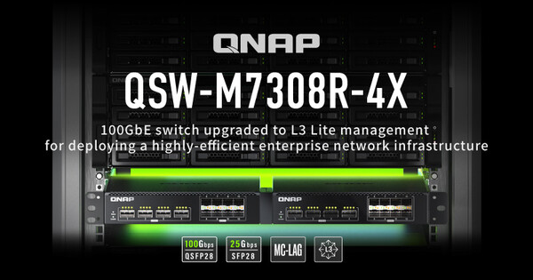 QNAP QSW-M7308R-4X 100GbE Switch