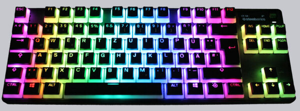 SteelSeries Apex Pro TKL Wireless und PrismCaps Double Shot PBT Keycaps