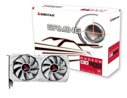 Biostar Radeon RX 580 White Graphics Card