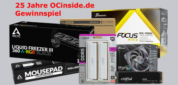 OCinside 25 Jahre Gewinnspiel