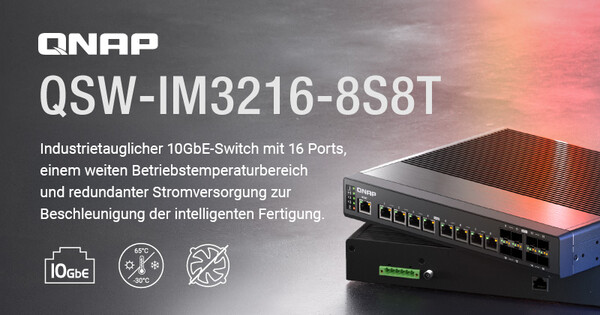 QNAP QSW-IM3216-8S8T 16 Port 10GbE Switch