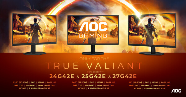 AOC Gaming 24G42E 25G42E und 27G42E