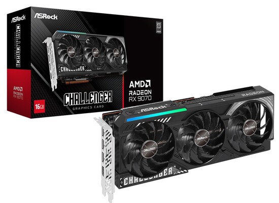 ASRock AMD Radeon RX 9070 Challenger 16GB Graphics Card