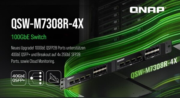 QNAP QSW-M7308R-4X 100GbE Switch